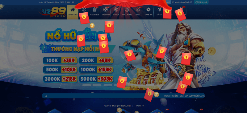 VZ Casino - Khám phá chân trời cá cược số 1 Châu Á 9 Rinh thưởng lì xì theo khung giờ